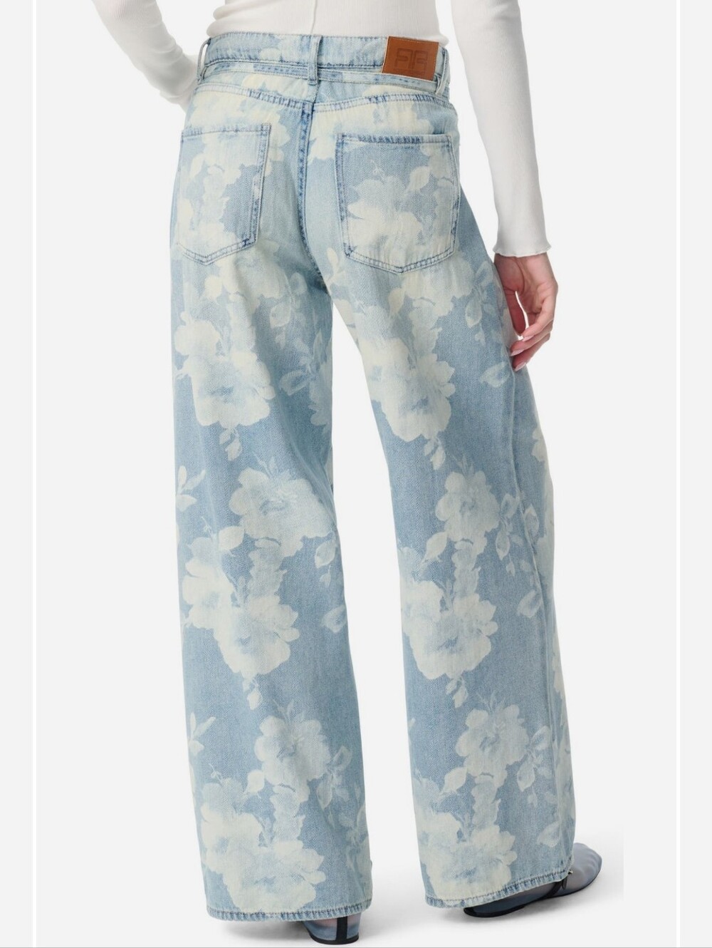 Robert Rodriguez Jeans High Rise Slouchy Wide Leg Rose Bouquet Faded Wash 29 NWT - Picture 7 of 13